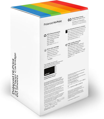 Polaroid Hi·Print Paper - 2x3 Paper Cardridge (60 Sheets