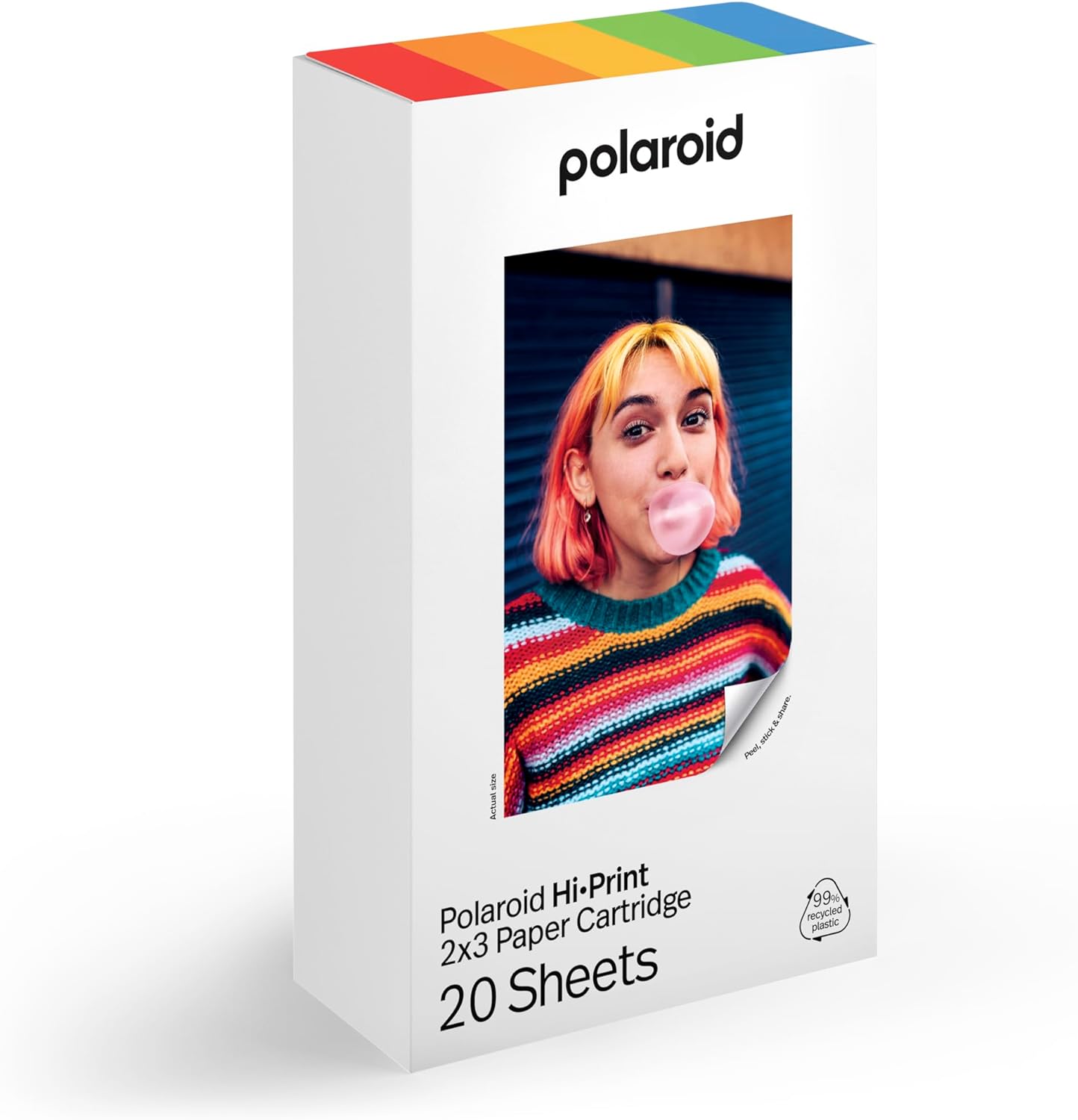 Polaroid Bundle Hi-Print+Paper - 2nd Generation - Bluetooth Connected 2x3 Pocket Photo, Dye-Sub Printer, Negro, Impresora y película