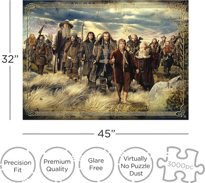 AQUARIUS The Hobbit Puzzle (3000 Piece Jigsaw Puzzle) Officially Licensed The Hobbit Merchandise & Collectibles - 32 x 45 Inches