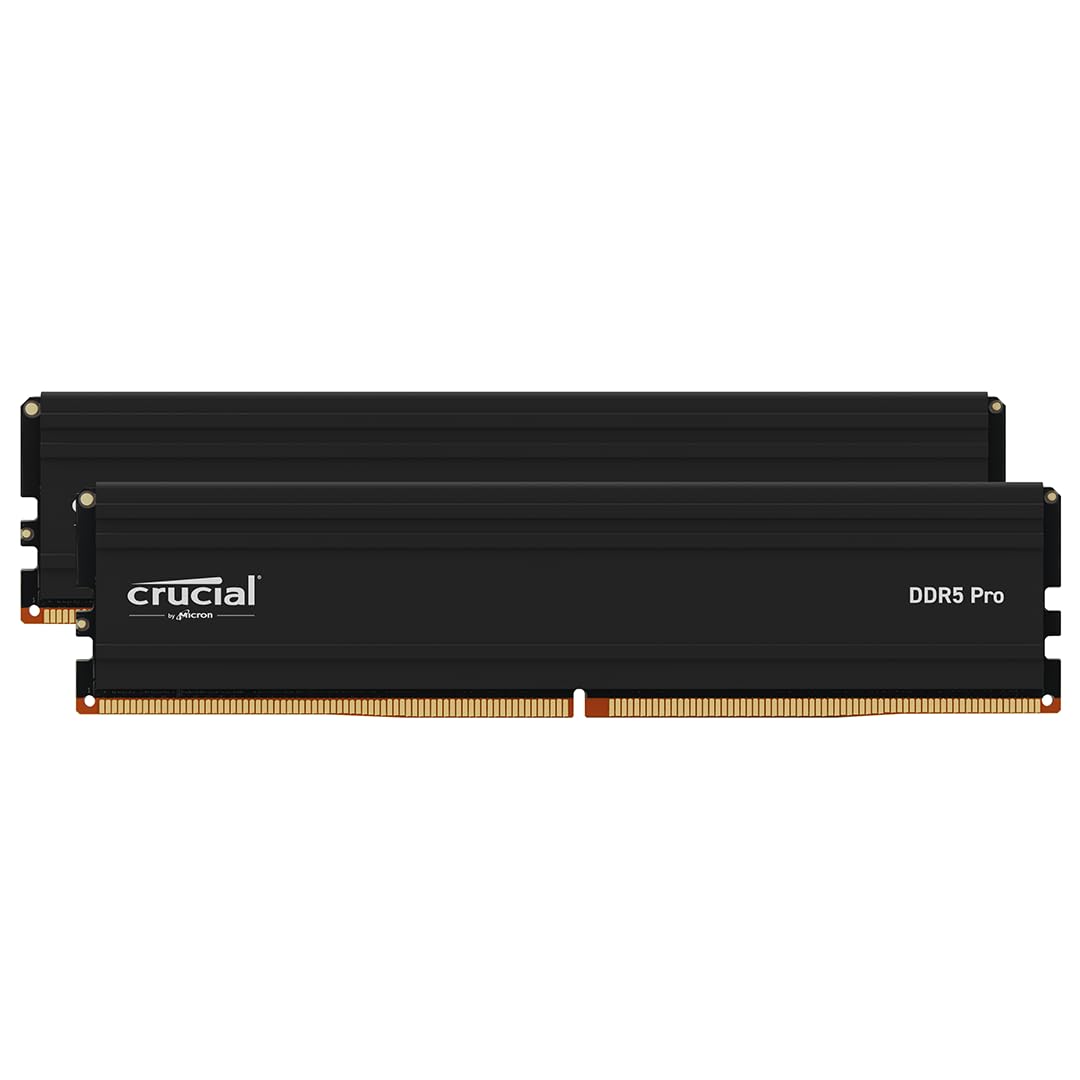 Crucial Pro DDR5 RAM 48GB Kit (2x24GB) 6000MHz, Intel XMP 3.0, Computer Memory (PC) - CP2K24G60C48U5 6000MHz 48GB Kit (2x24GB)