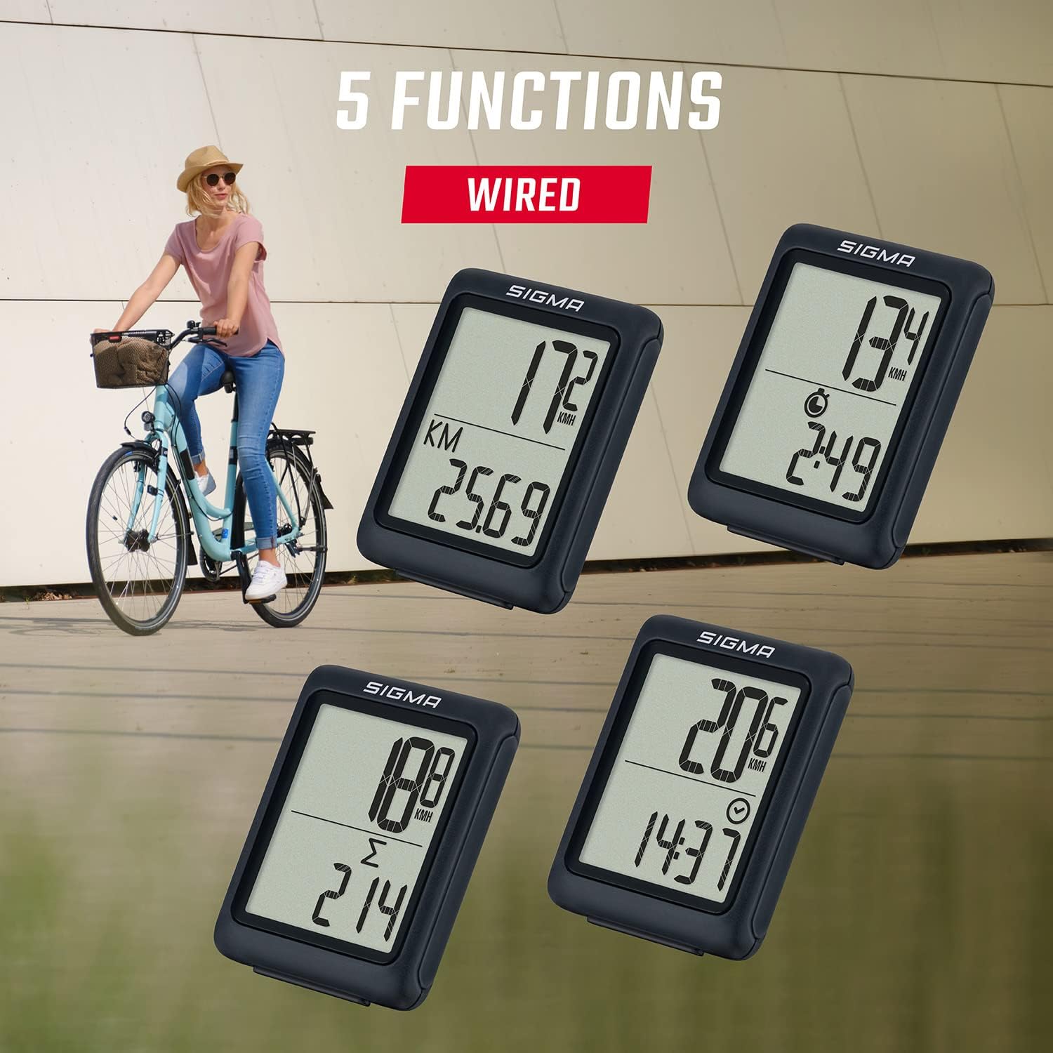 SIGMA SPORT Fahrradcomputer BC 5.0 WR -