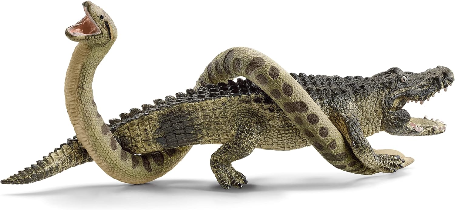 Schleich 42559 Peligro en el pantano, a Partir de 3 años, Wild Life - playset, 4 Piezas