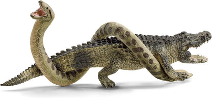 Schleich 42559 Peligro en el pantano, a Partir de 3 años, Wild Life - playset, 4 Piezas