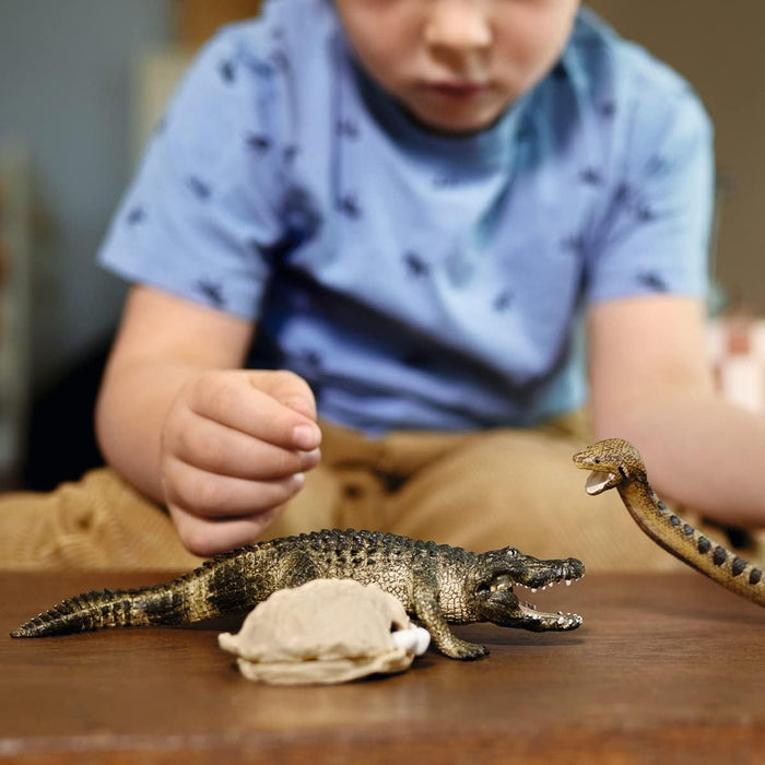 Schleich 42559 Peligro en el pantano, a Partir de 3 años, Wild Life - playset, 4 Piezas