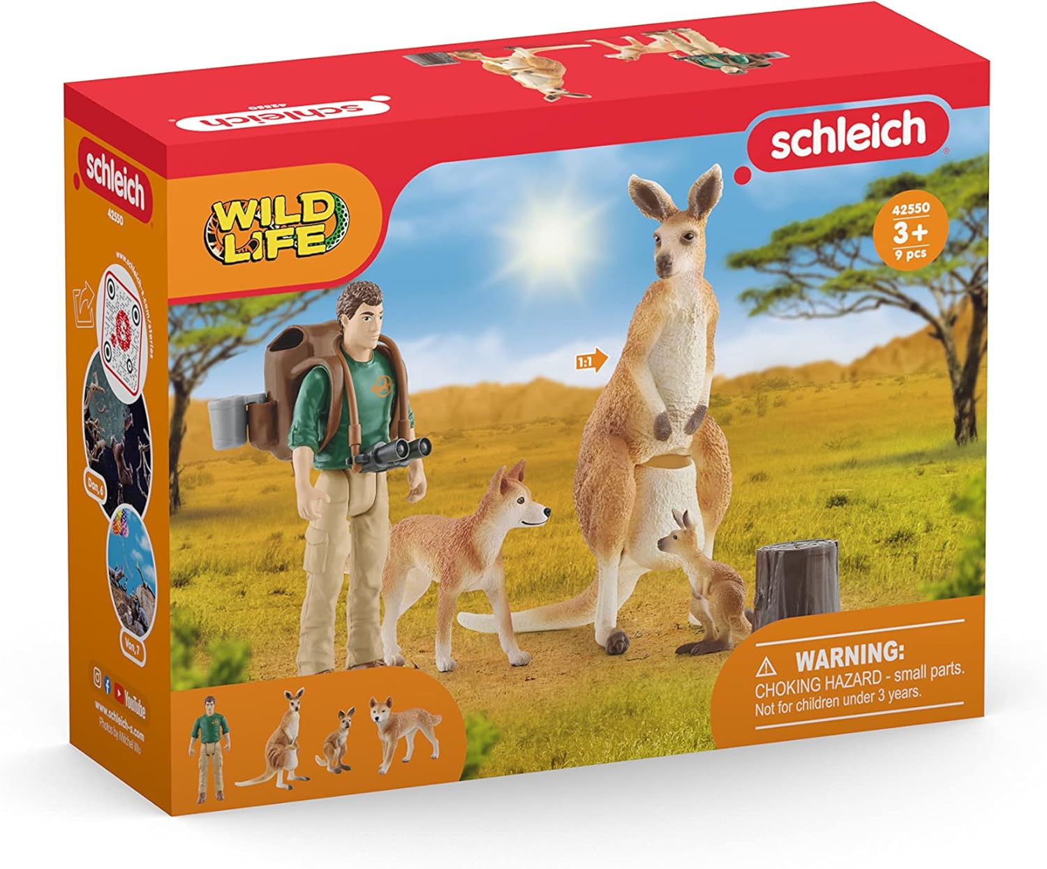 schleich 42550 Outback Abenteuer, ab 3 Jahren, WILD LIFE - Spielset, 9 Teile