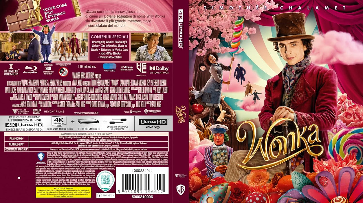 WONKA (4K Ultra HD + Blu-ray)