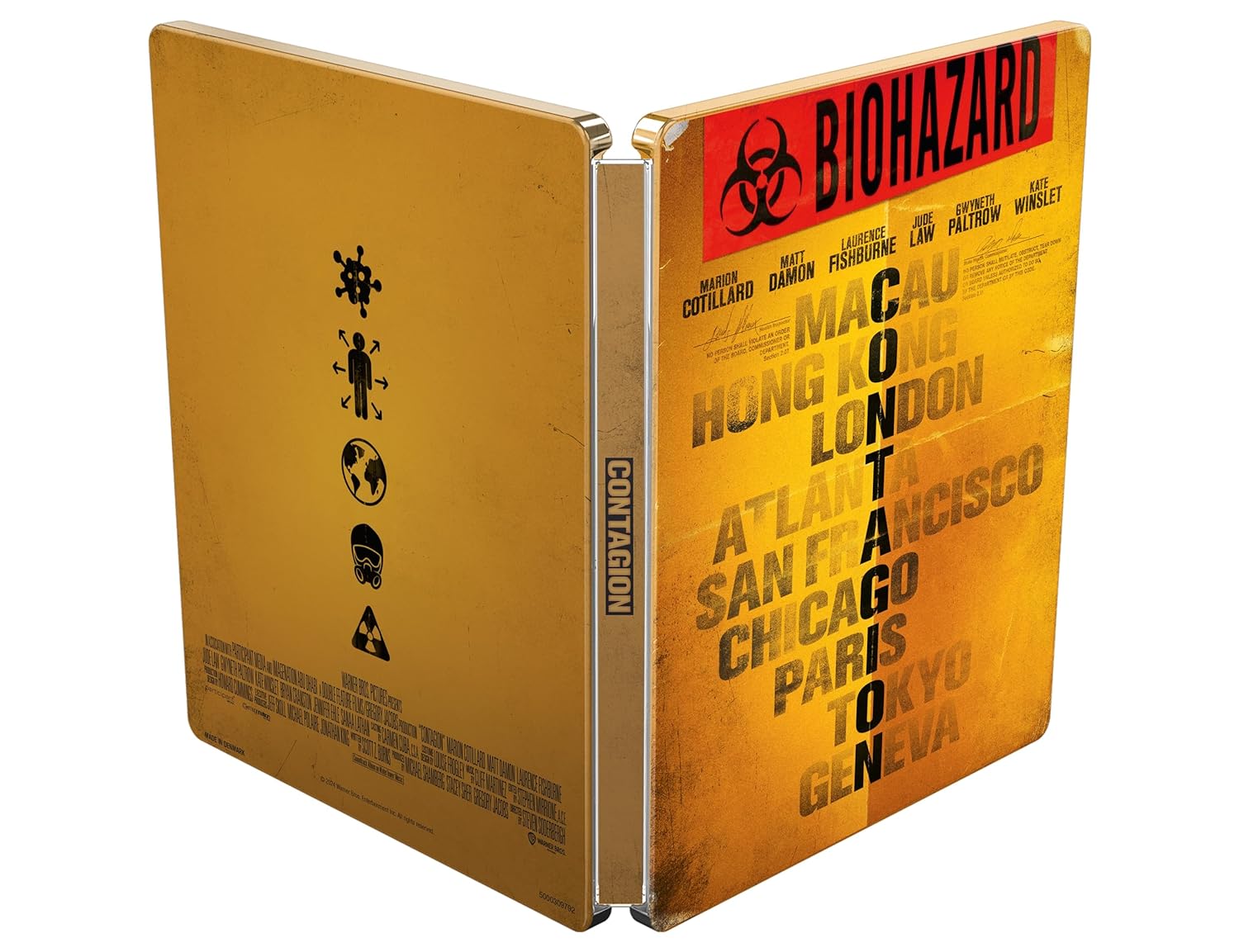 CONTAGION STEELBOOK (4K Ultra HD + Blu-ray)