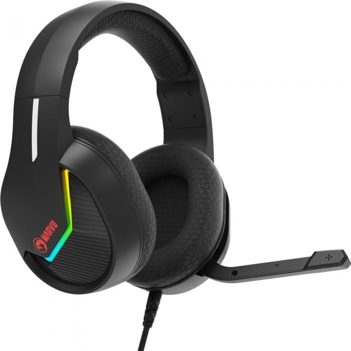 MARVO Gaming Headset with Microphone H8618, RGB, Black