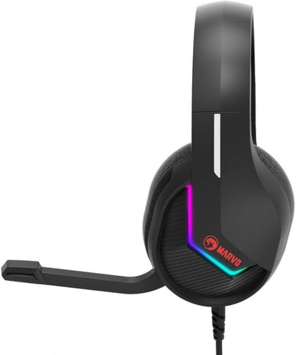 MARVO Gaming Headset with Microphone H8618, RGB, Black