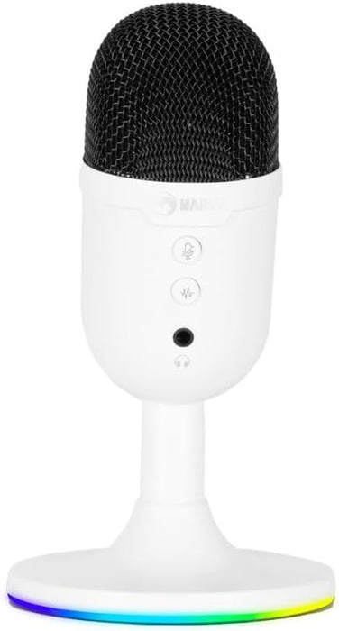Marvo Mic-06 Wh Wired Microphone Rgb White