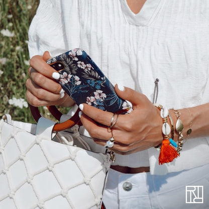 Richmond & Finch Case Designed for iPhone 14 Plus | Compatible with Wireless Charging | Military Grade Drop Protection | 6.7 Inch Floral Jungle Design | Protective Case with Raised Edges
