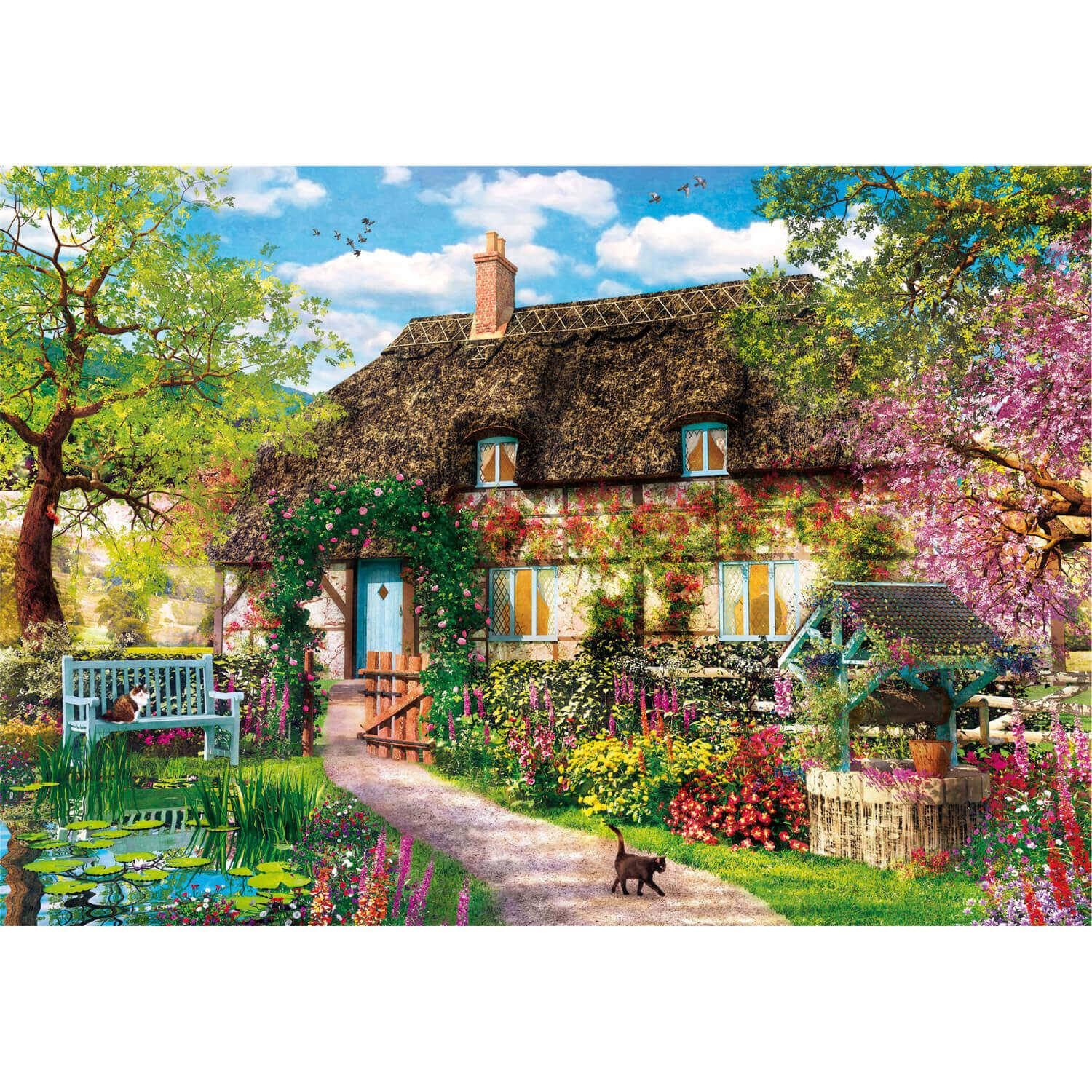 Puzzle mit 1000 Teilen: Das alte Cottage