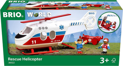 BRIO World Rescue Toy Helicopter for Kids Age 3 Years Up - 2023