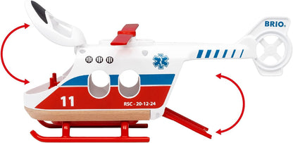 BRIO World Rescue Toy Helicopter for Kids Age 3 Years Up - 2023