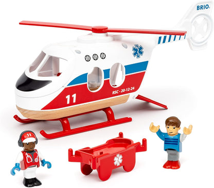 BRIO World Rescue Toy Helicopter for Kids Age 3 Years Up - 2023