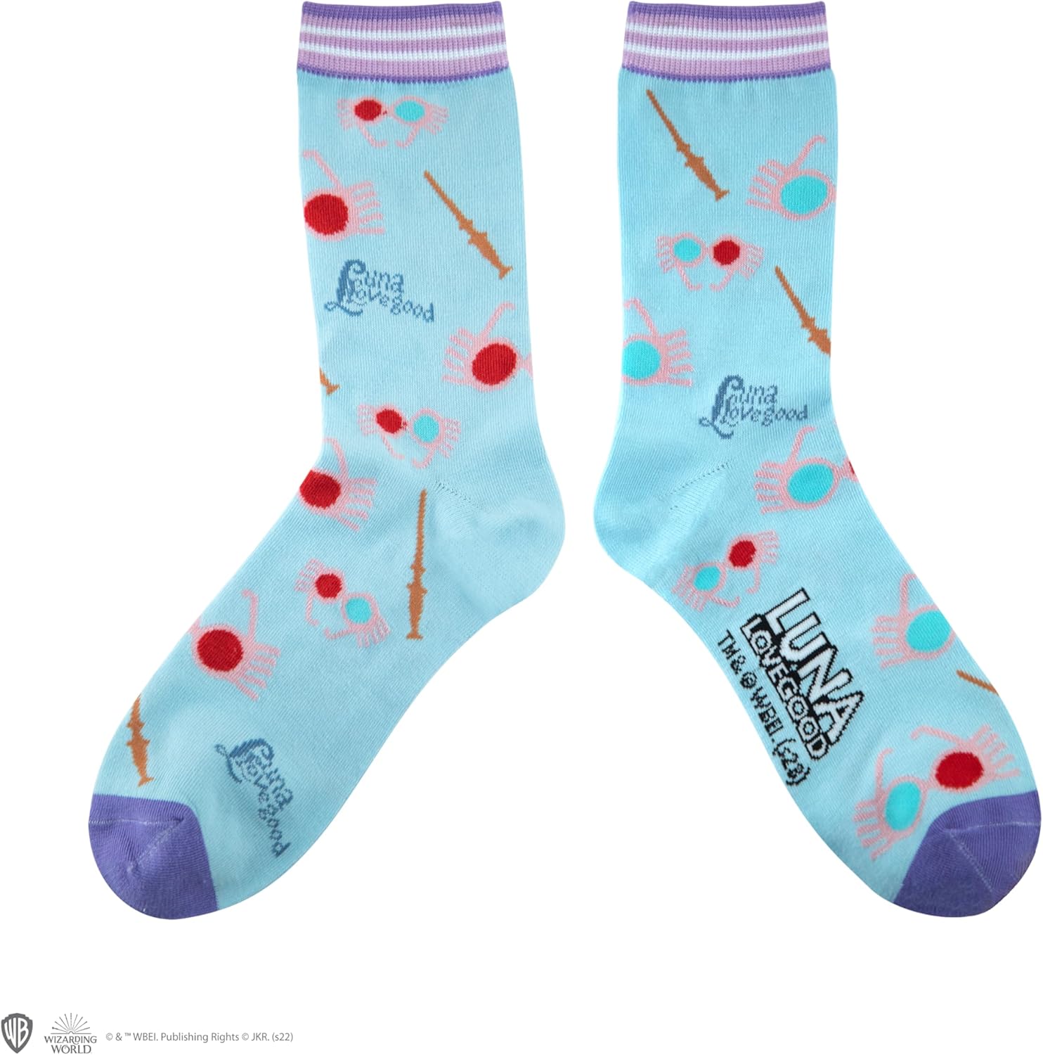 Cinereplicas Harry Potter - Set of 3 Luna Lovegood Socks One Size - Officially Licensed