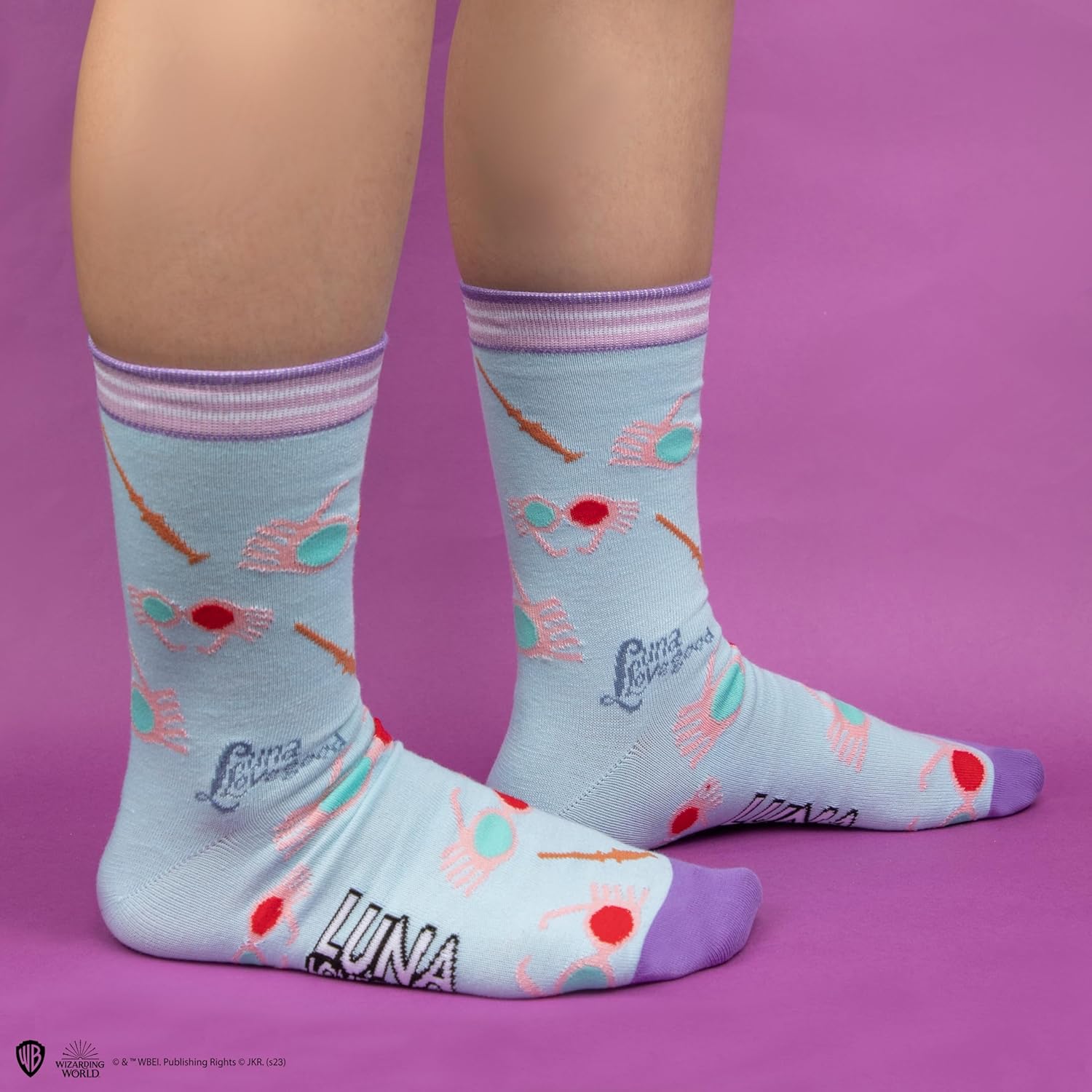 Cinereplicas Harry Potter - Set of 3 Luna Lovegood Socks One Size - Officially Licensed