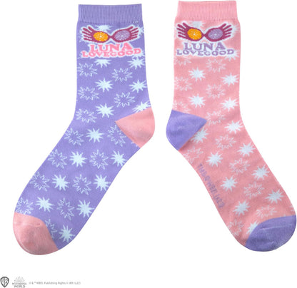 Cinereplicas Harry Potter - Set of 3 Luna Lovegood Socks One Size - Officially Licensed