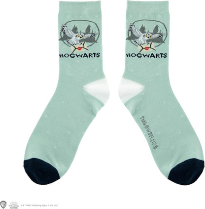 Cinereplicas Harry Potter - Set of 3 Hedwig Socks One Size - Official Licence, Multicoulor, 35-45