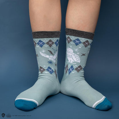 Cinereplicas Harry Potter - Set of 3 Hedwig Socks One Size - Official Licence, Multicoulor, 35-45