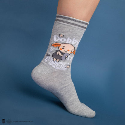 Cinereplicas Harry Potter – Set of 3 Pairs of Dobby Socks One Size – Official Licensed, Multicoloured, 35-45