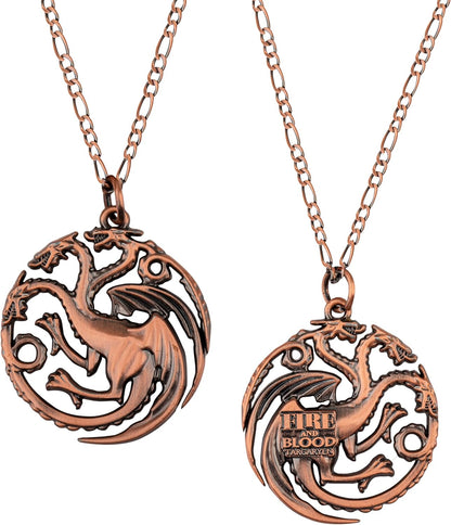 Cinereplicas Game of Thrones Targaryen Sigil Necklace Official Licence
