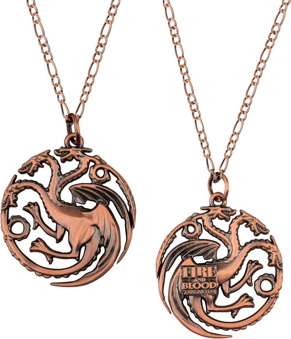 Cinereplicas Game of Thrones Targaryen Sigil Necklace Official Licence