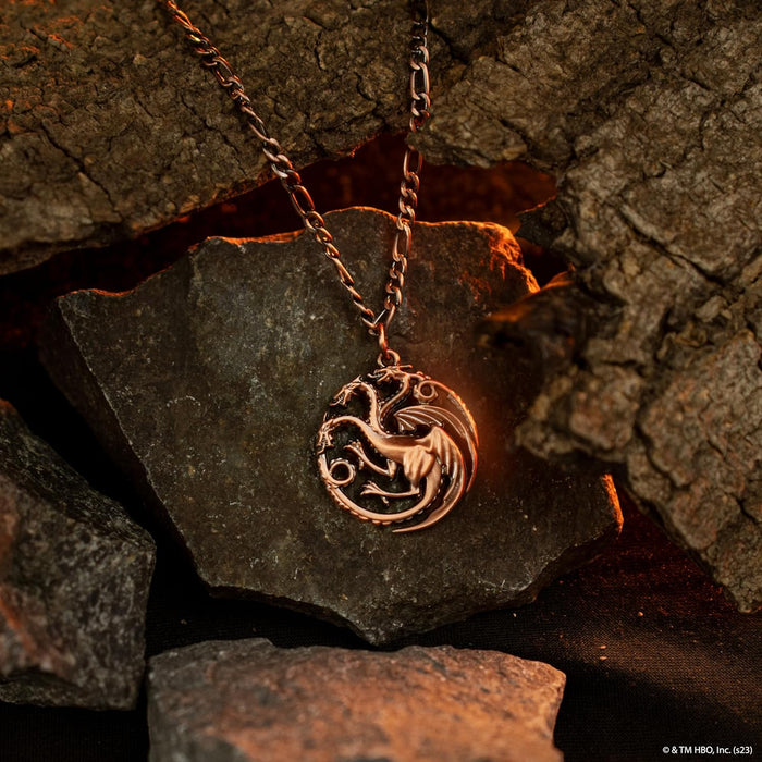 Cinereplicas Game of Thrones Targaryen Sigil Necklace Official Licence