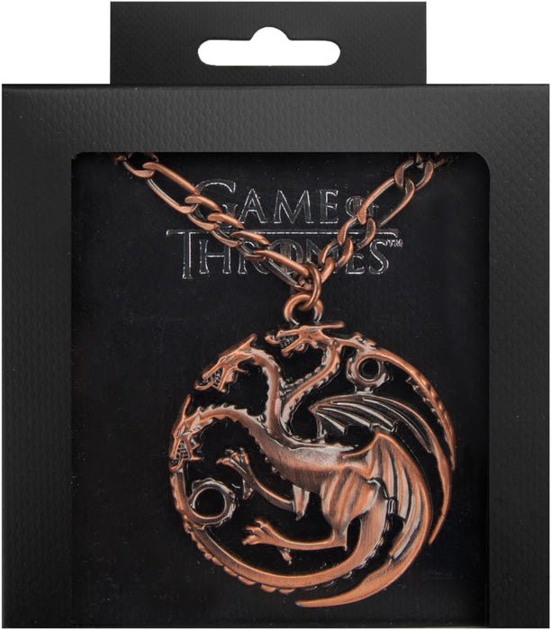 Cinereplicas Game of Thrones Targaryen Sigil Necklace Official Licence