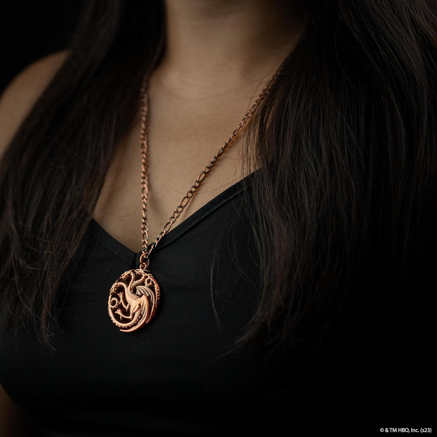 Cinereplicas Game of Thrones Targaryen Sigil Necklace Official Licence