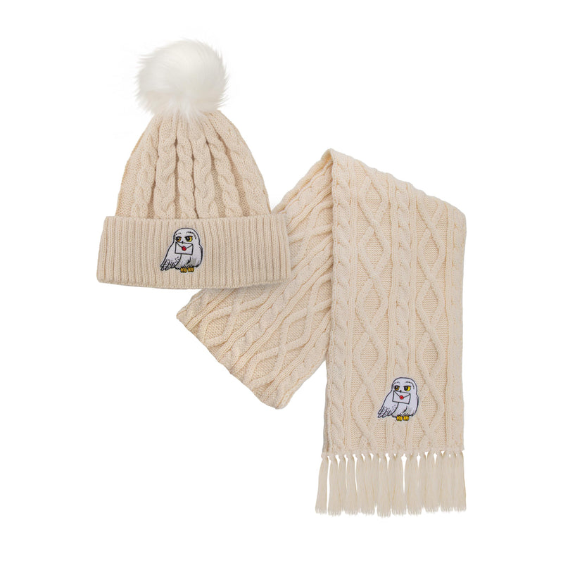 Cinereplicas Harry Potter set bonnet & écharpe Hedwig, CR1900