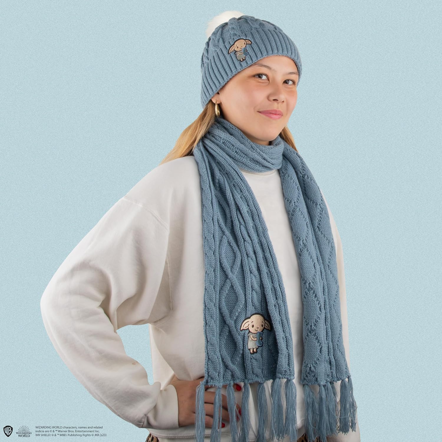Cinereplicas Harry Potter – Dobby Hat and Scarf Set – Officially Licensed