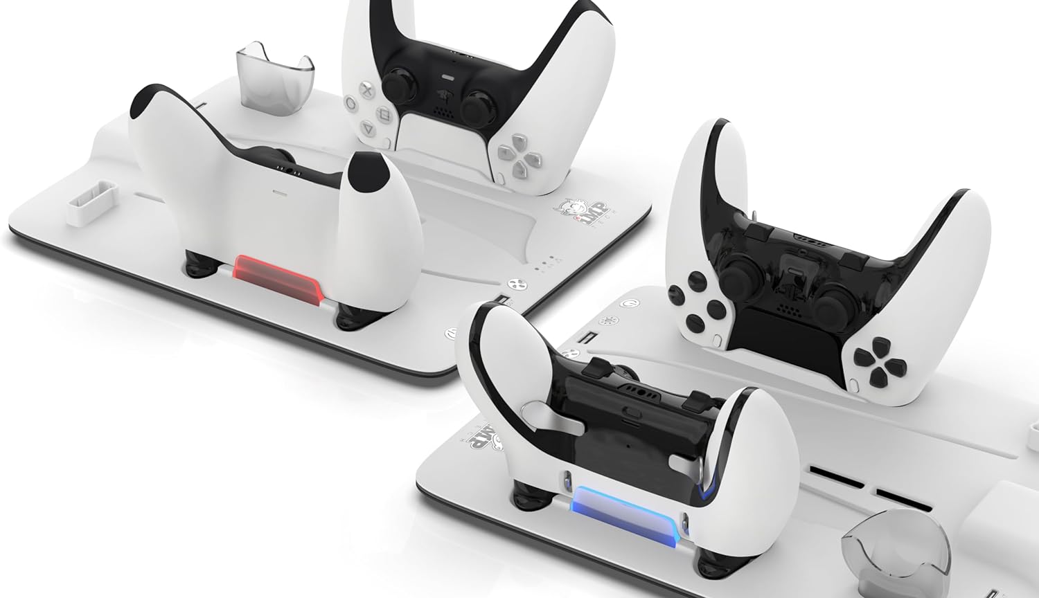 Imp Gaming DLX LED Twin Charging Tower With Cooling Fans & Game Storage Stand PlayStation 5 Slim