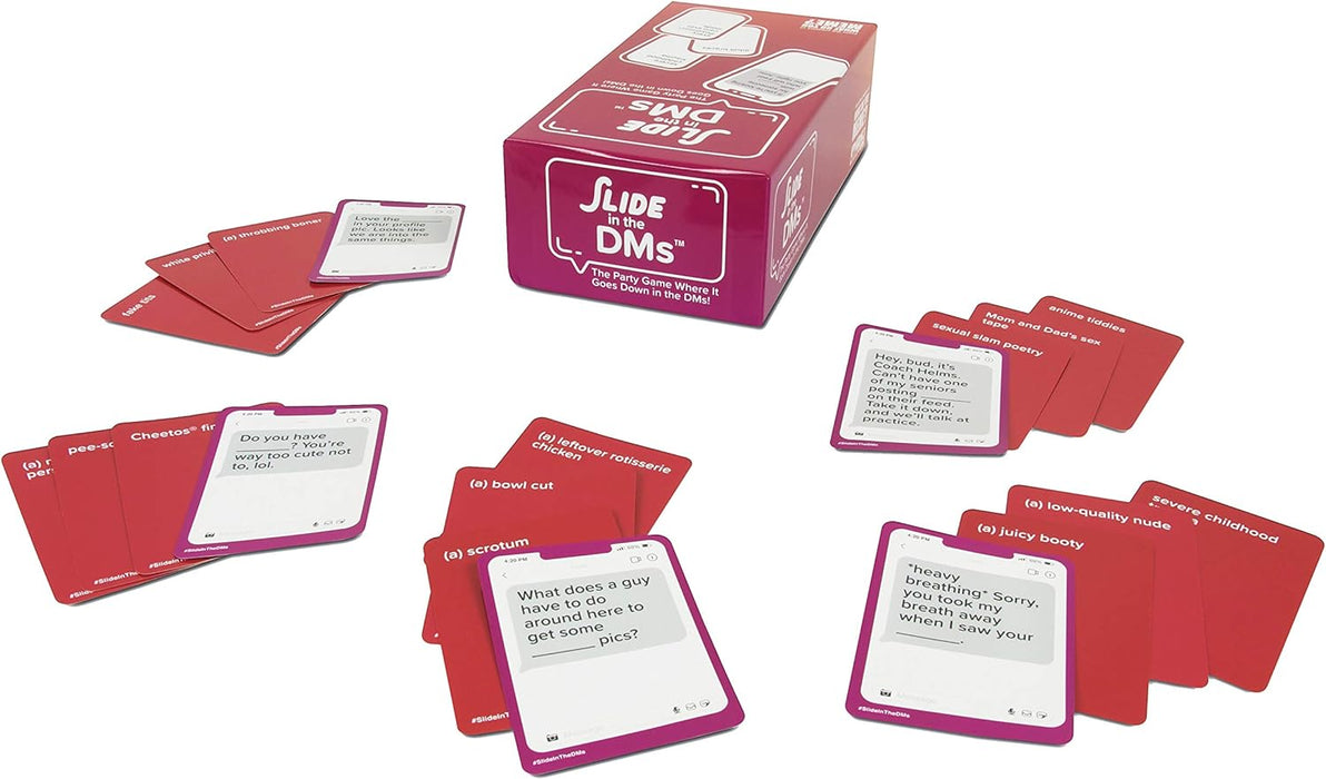 Slide in the DMs - The Adult Party Game Where The Fun Goes Down In The DMs - by What Do You Meme?