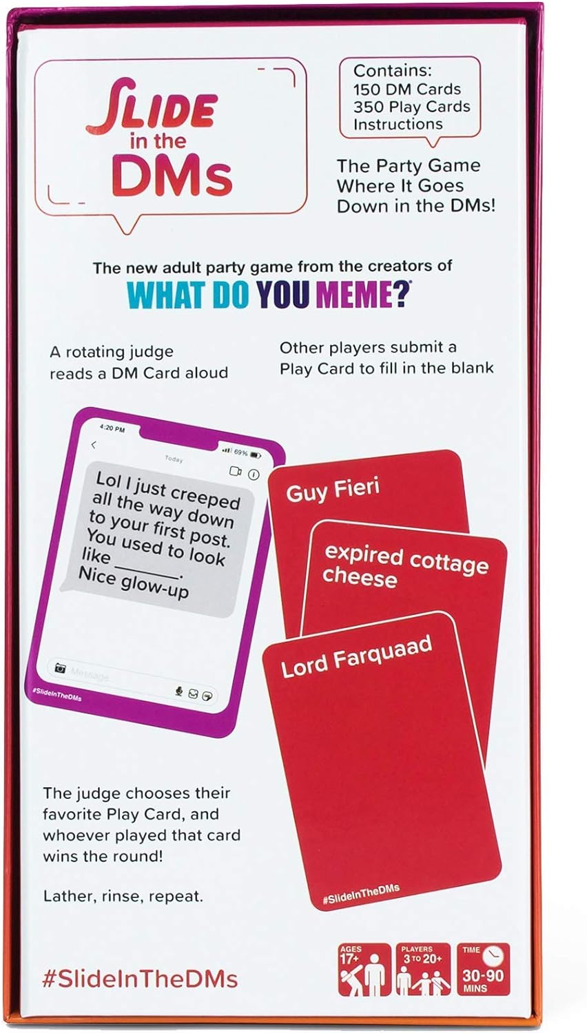 Slide in the DMs - The Adult Party Game Where The Fun Goes Down In The DMs - by What Do You Meme?
