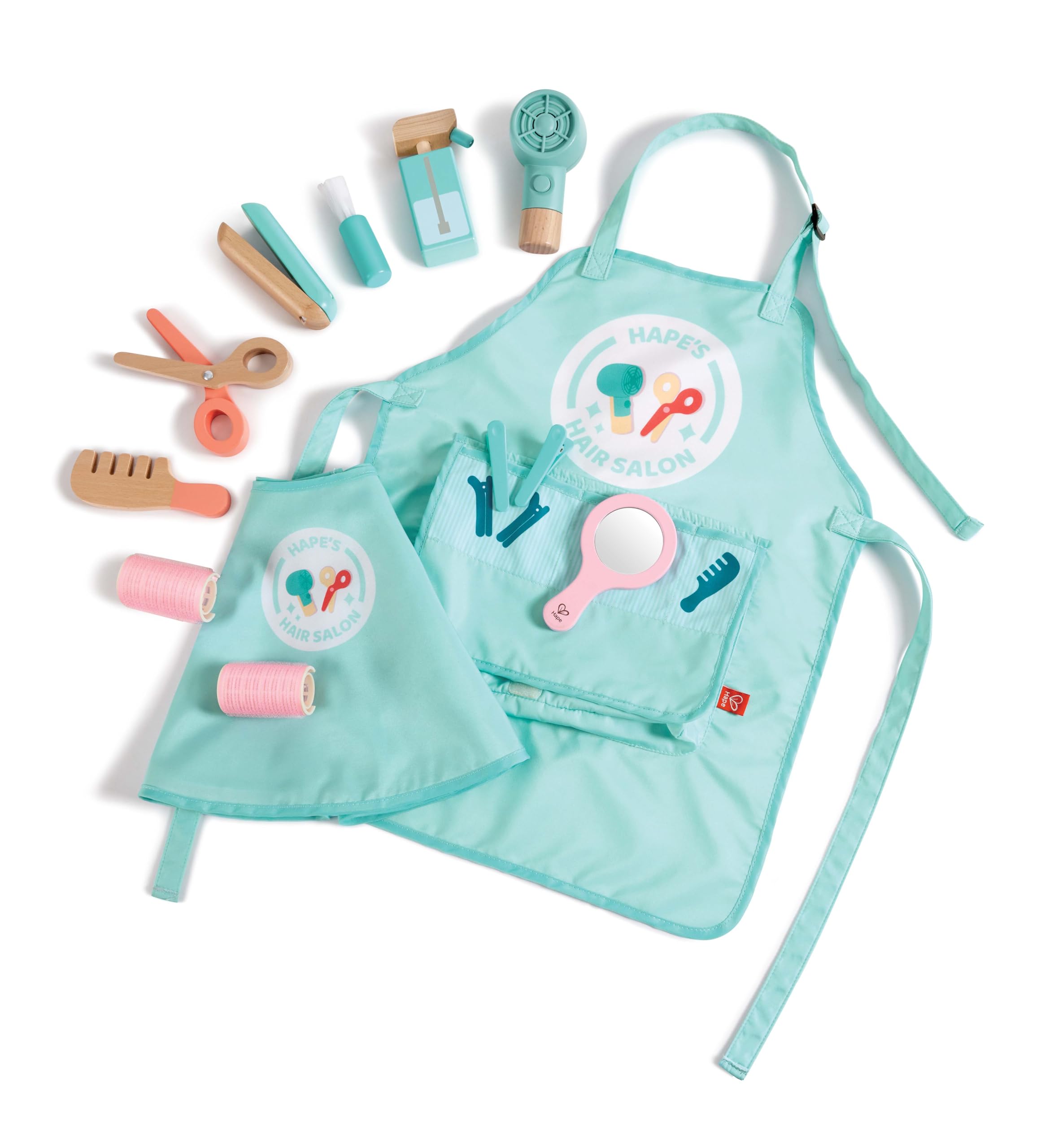 Hape Super Stylish Hair Salon Set – Imaginative Role-Play, Fine Motor Skills & Realistic Fun, Ages 3+