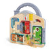 Hape Lock & Learn Playboard – Unlocking Adventure, Develop Fine Motor Skills, Includes Latches, Clock & Light, 3Y+