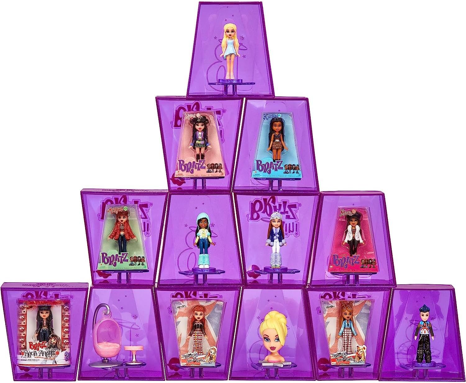 MGA'S MINIVERSE Mini Bratz Serie 2 - Y2K Nostalgia - 2 Mini Bratz en Cada Paquete - Embalaje Ciego Que Sirve de Expositor - Figuras coleccionables para niños y coleccionistas Mayores de 6 años
