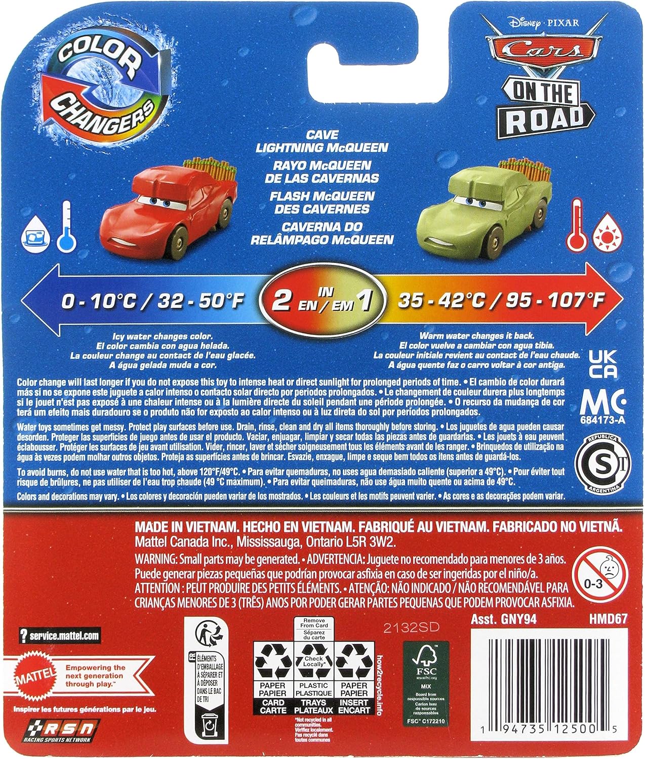 Disney Cars Color Changers 2022 Cars On The Road Cave Lightning McQueen