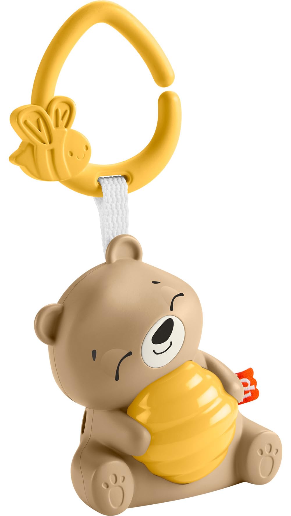 Fisher Price Beary Soothing Portable Baby Sound Machine with Night Light & Customizable Timer for Newborns, HRB18
