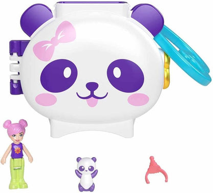 Polly Pocket Cuddly Toys Compact Play Set GYV99 Panda, HRD38
