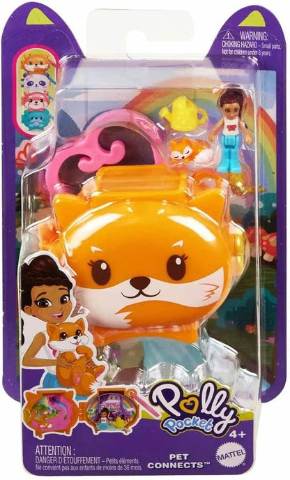 Polly Pocket Kuscheltiere Kompaktes Spielset GYV99 - Fuchs