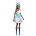 Barbie Unicorn Doll with Blue Fantasy Hair, Ombre Blue Outfit, and Unicorn-Themed Fantasy Accessories, HRR14