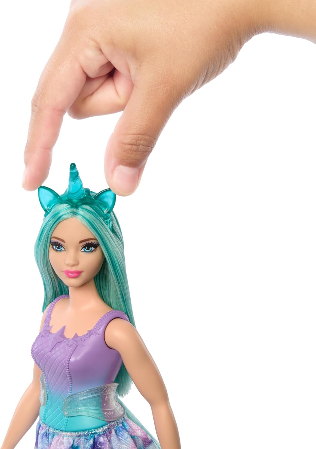 Barbie Mermaid Dolls with Fantasy Hair and Headband Accessories, Mermaid Toys with Shell-Inspired Bodices and Colorful Tails, HRR15