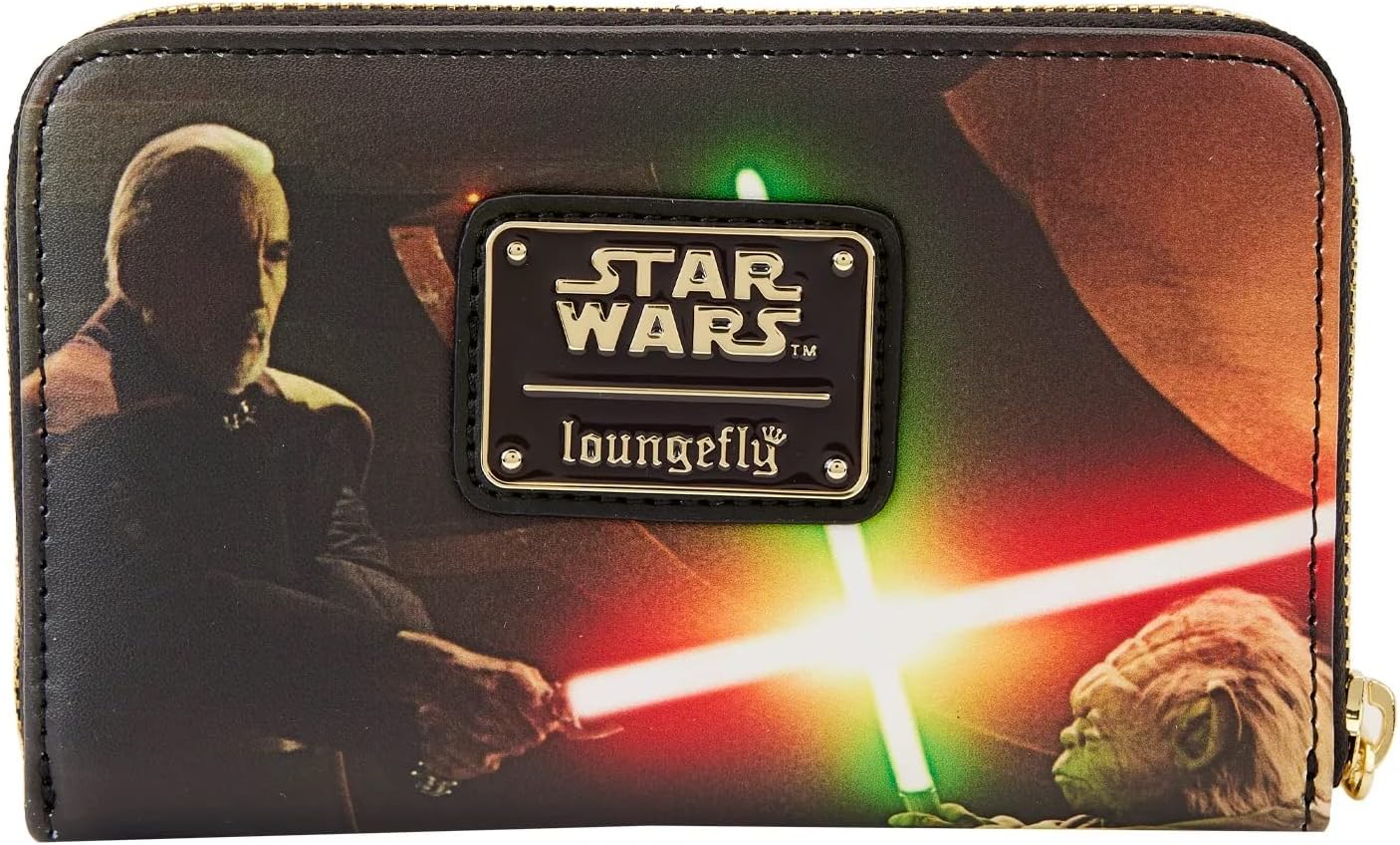Loungefly Star Wars Episode II Attack of The Clones Scene Zip Around Wallet, Multi, Zip Around Wallet