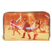 Loungefly Star Wars Episode II Attack of The Clones Scene Zip Around Wallet, Multi, Zip Around Wallet