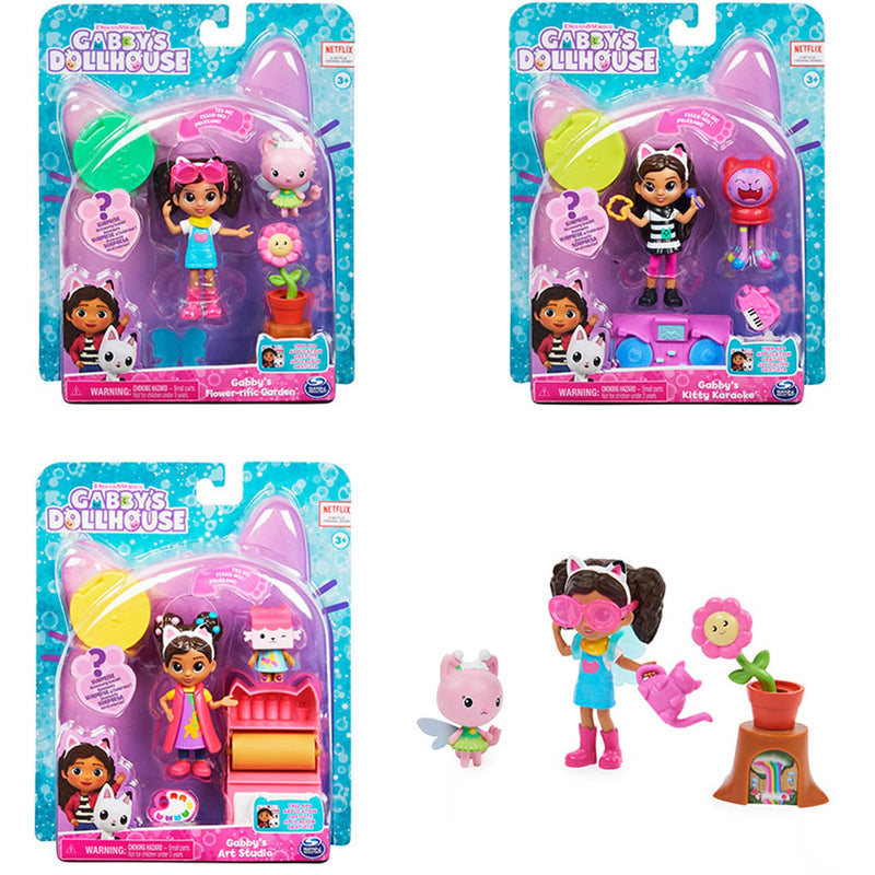Gabby's Dollhouse Art Studio Set with 2 Toy Figures, 2 Accessories, Delivery and Furniture Piece, Kids? Toys for Ages 3 and above, (6060476