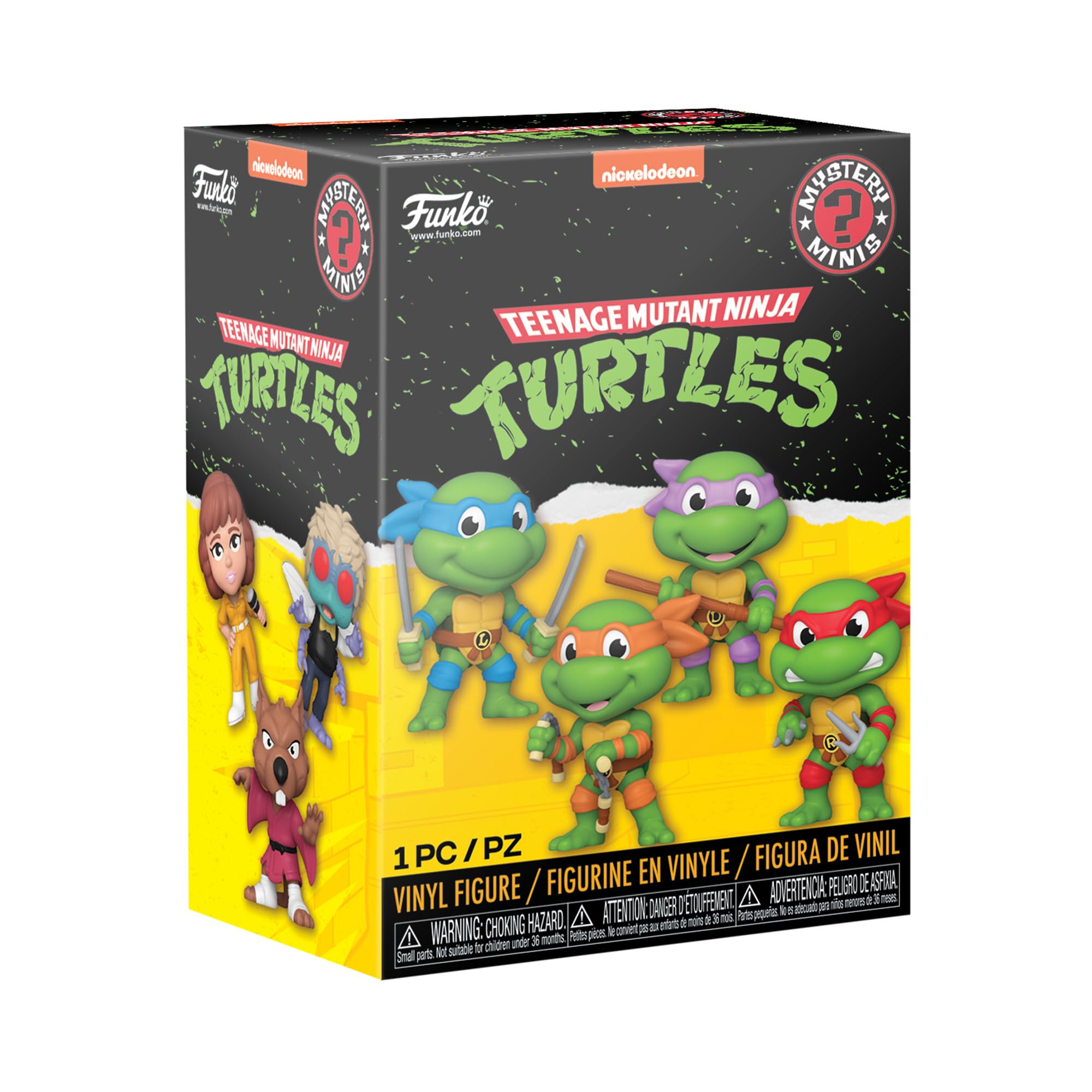 Funko Mystery Mini - Teenage Mutant Ninja Turtles - (Teenage Mutant Ninja Turtles (TMNT)) - 1 Of 12 to Collect - Styles Vary - Collectable Vinyl Figure - Gift Idea - Official Merchandise - TV Fans
