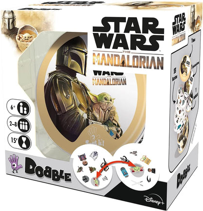 Zygomatic, Dobble Star Wars: The Mandalorian, Familienspiel, Kartenspiel, 2-8 Spieler, Ab 6+ Jahren, 15+ Minuten, Deutsch