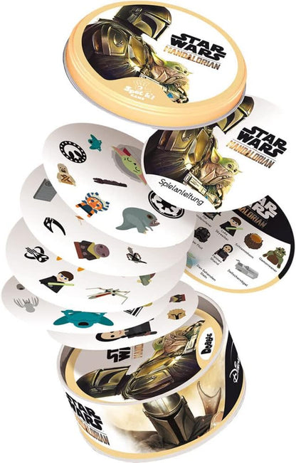 Zygomatic, Dobble Star Wars: The Mandalorian, Familienspiel, Kartenspiel, 2-8 Spieler, Ab 6+ Jahren, 15+ Minuten, Deutsch